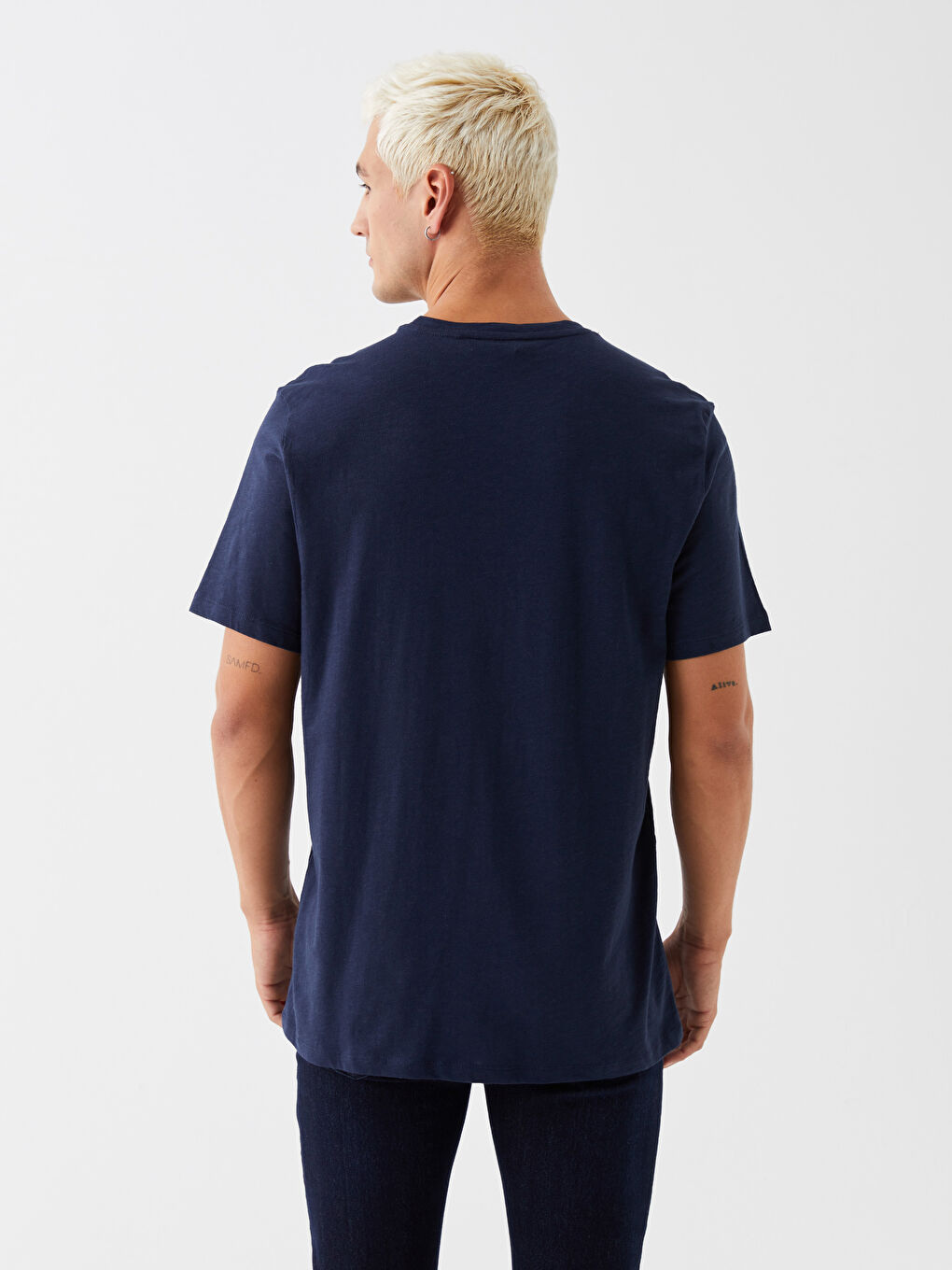 XSIDE Crew Neck Short Sleeve Printed Combed Cotton Men's T-shirt -S3KD24Z8-HRC