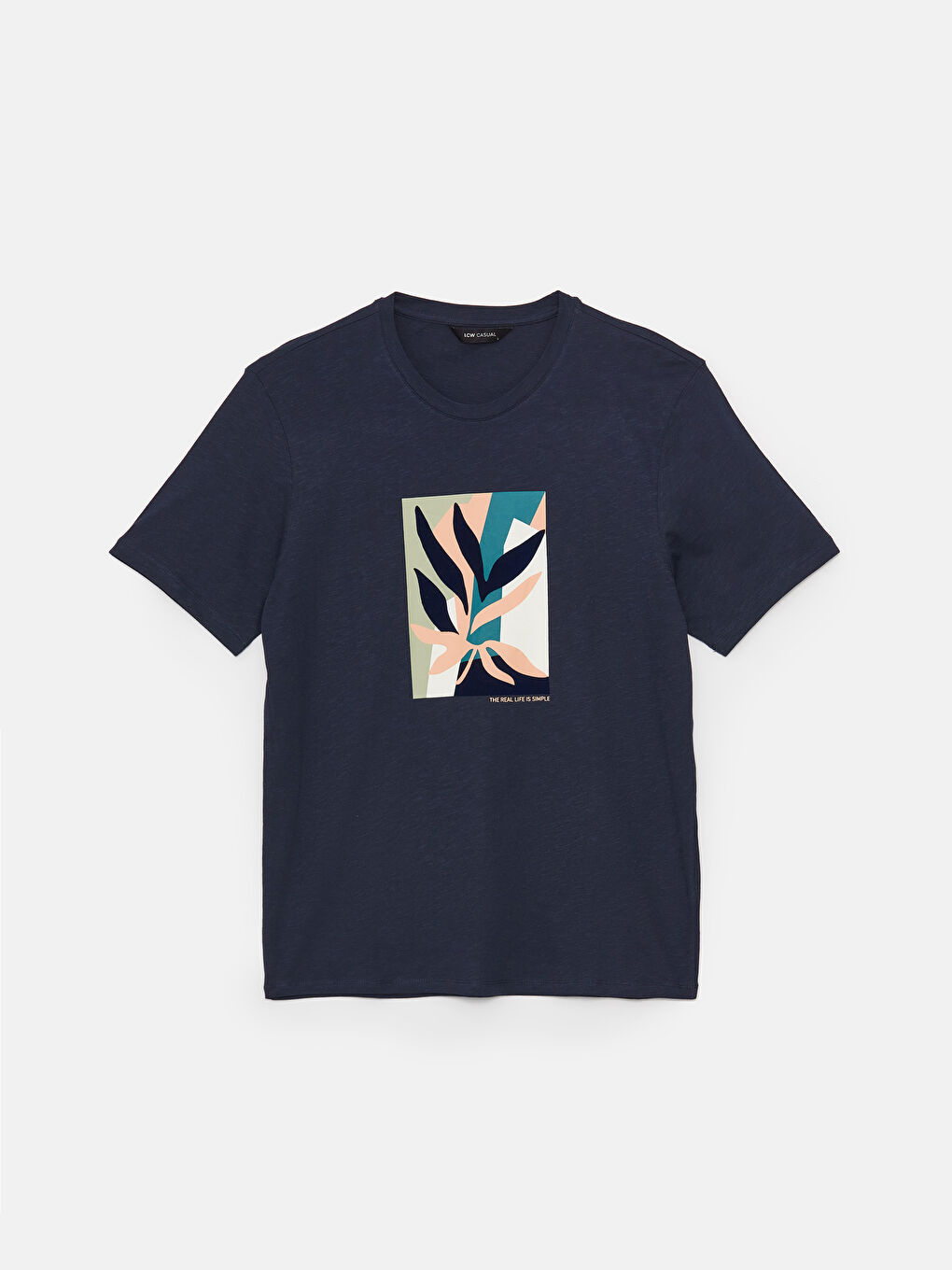 XSIDE Crew Neck Short Sleeve Printed Combed Cotton Men's T-shirt -S3KD24Z8-HRC