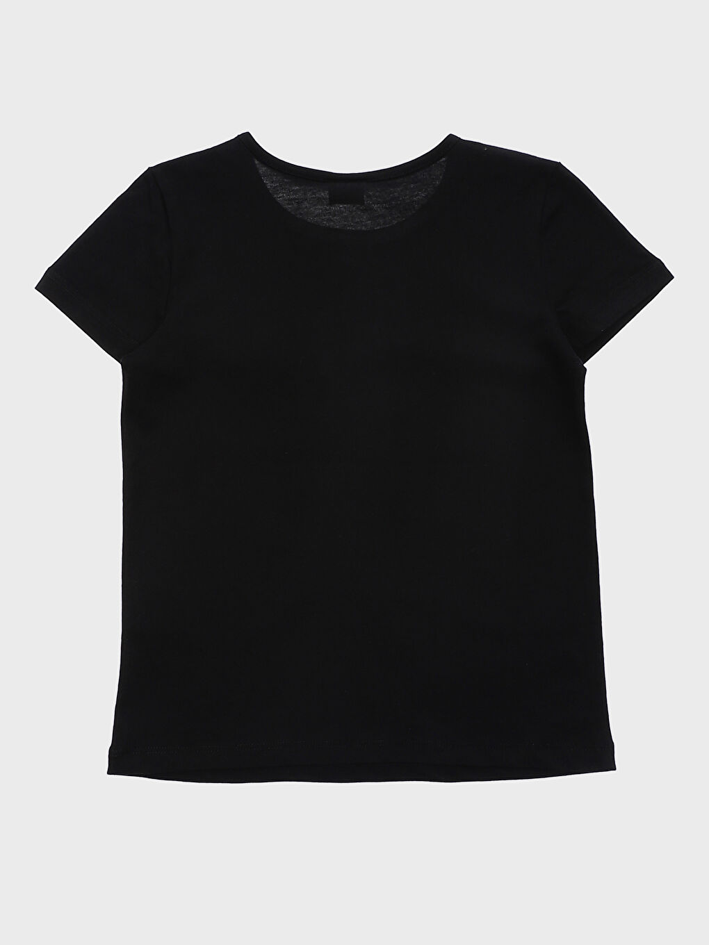 Crew Neck Printed Short Sleeve Girls' T-Shirt-1