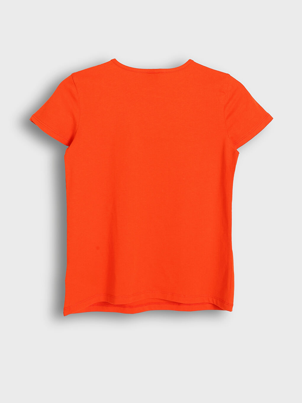 تيشيرت للبنات بياقة دائرية مطبوع-1