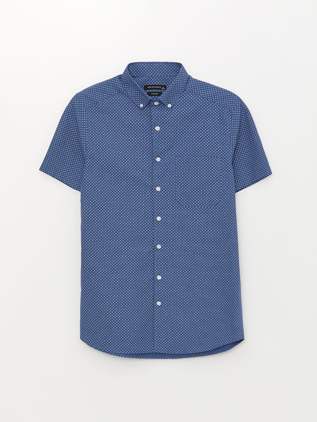 Slim Fit Short Sleeve Patterned Men's Shirt -S40298Z8-LS3