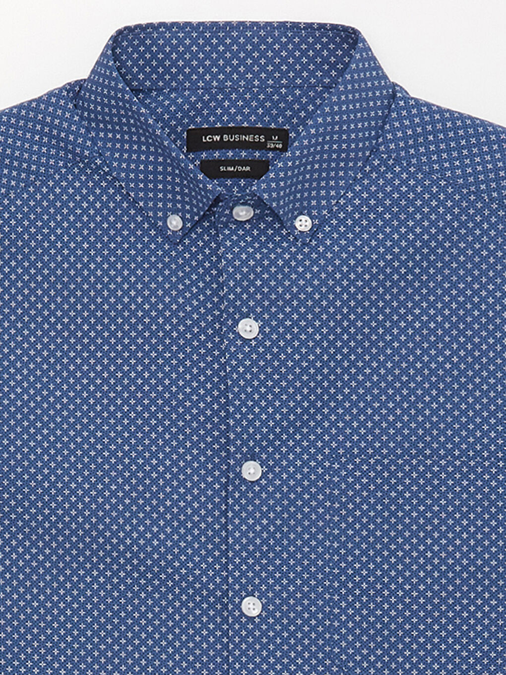 Slim Fit Short Sleeve Patterned Men's Shirt -S40298Z8-LS3