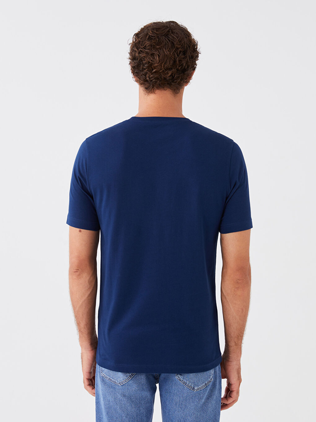 Футболка для чоловіків з круглим вирізом, коротким рукавом, з принтом, з чесаної бавовни-4