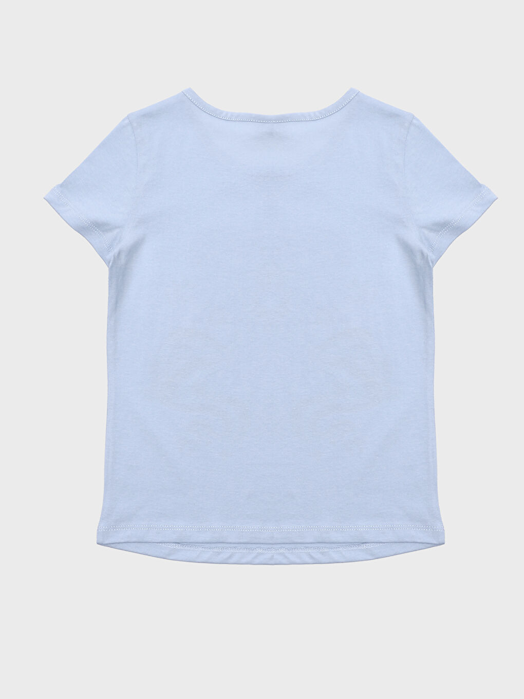 Crew Neck Printed Short Sleeve Girls' T-Shirt-1