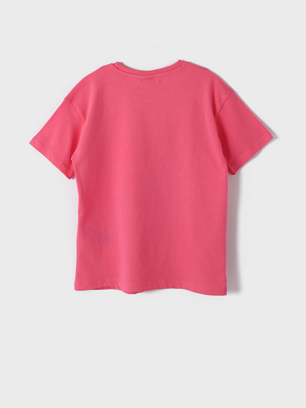 Crew Neck Printed Short Sleeve Girls' T-Shirt-1