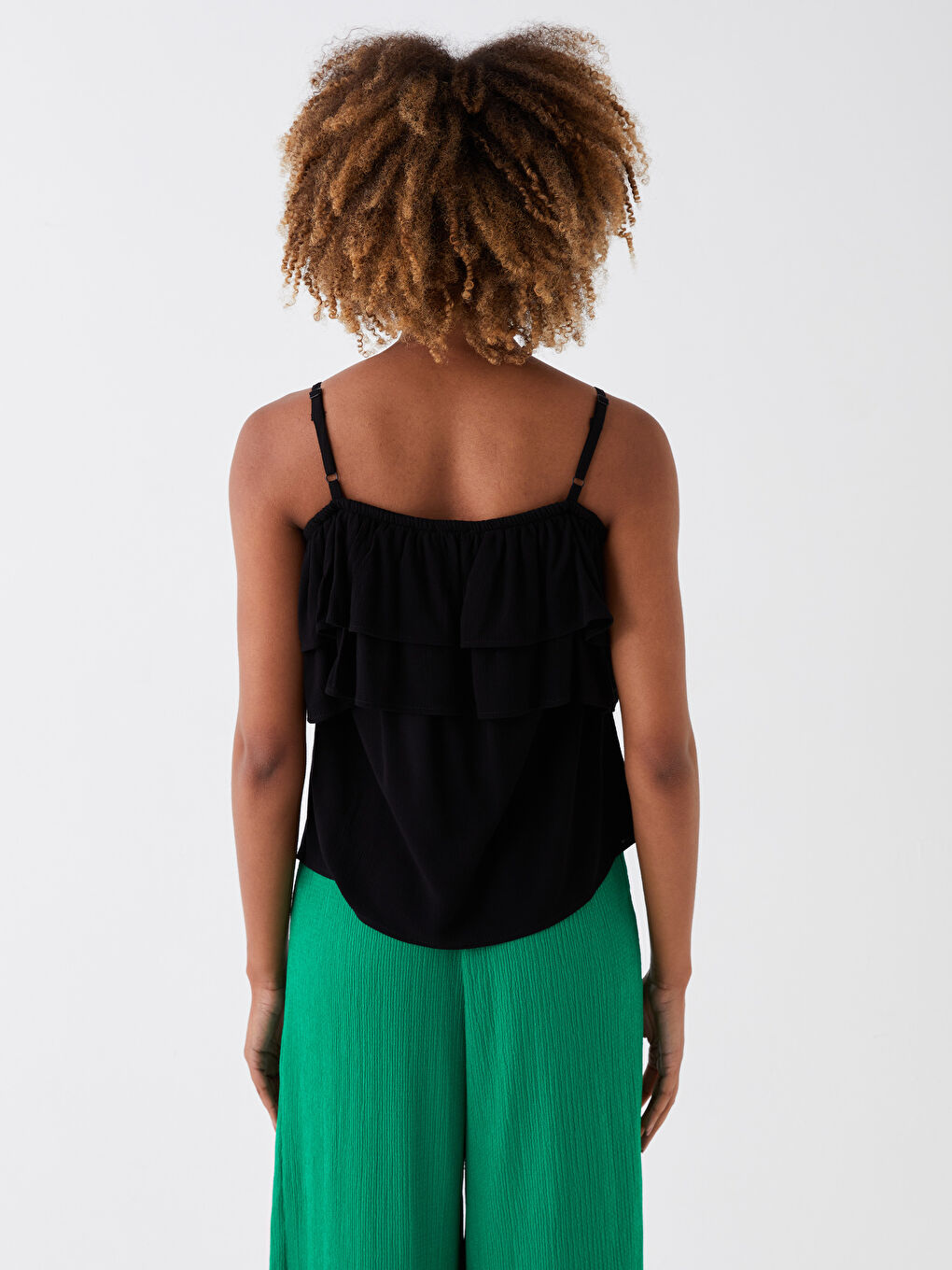 Boat Neck Straight Strap Women's Blouse -S3KE44Z8-CVL