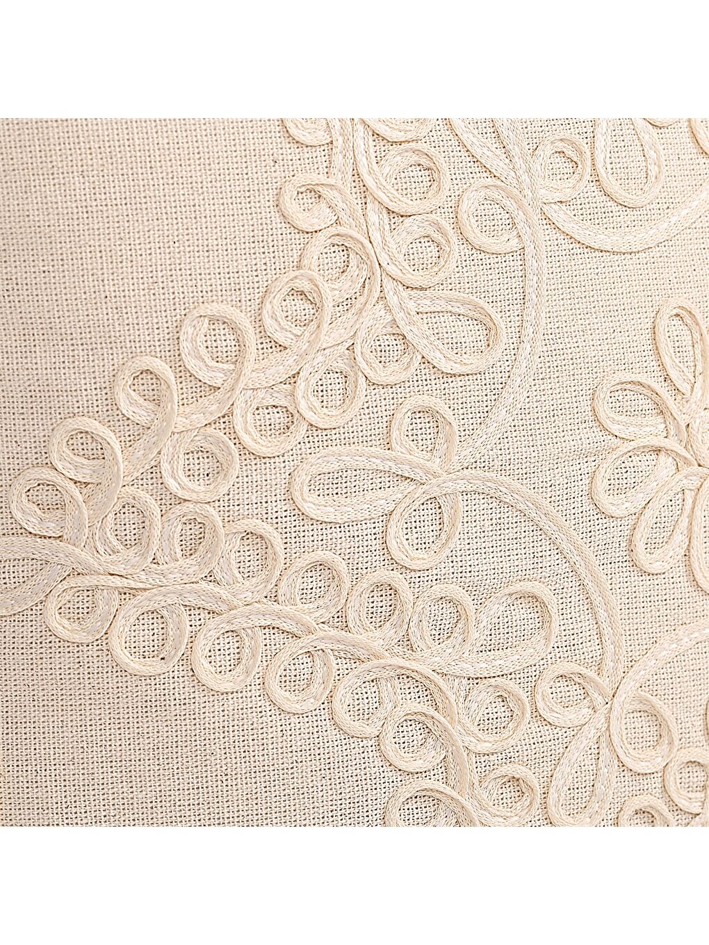 Ekru Desenli Kırlent Kılıfı 4'lü 42 x 42 cm-1