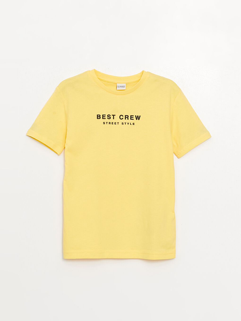 Crew Neck Printed Short Sleeve Boys' T-Shirt