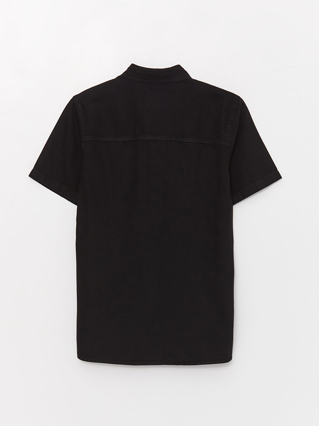 Comfortable Fit Short Sleeve Men's Jean Shirt -S3KF86Z8-326