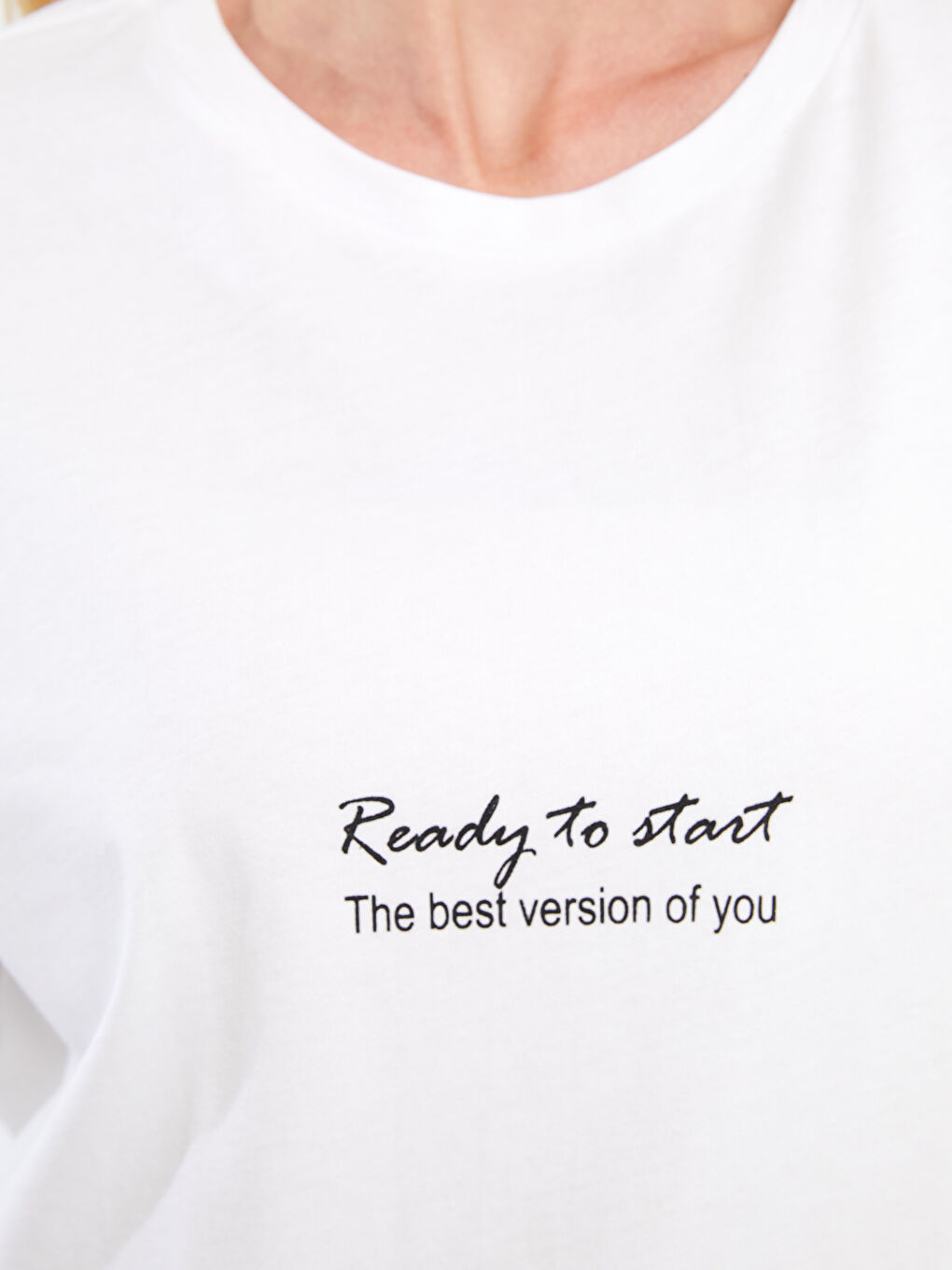 Crew Neck Printed Short Sleeve Women's T-Shirt-3