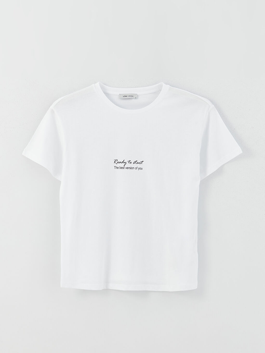 Crew Neck Printed Short Sleeve Women's T-Shirt-5