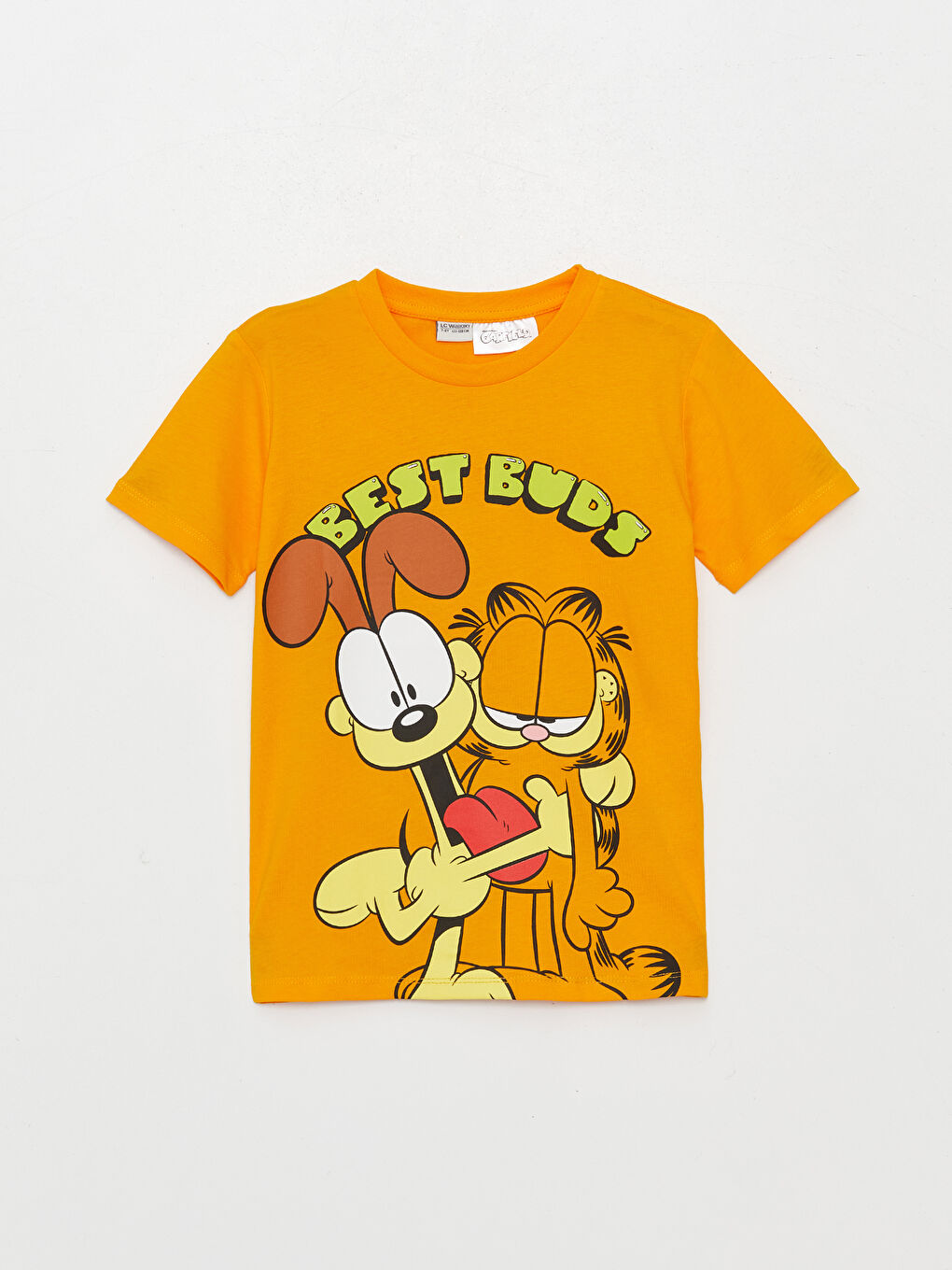 Crew Neck Garfield Printed Short Sleeve Boys' T-Shirt -S3KG47Z4-G3Z