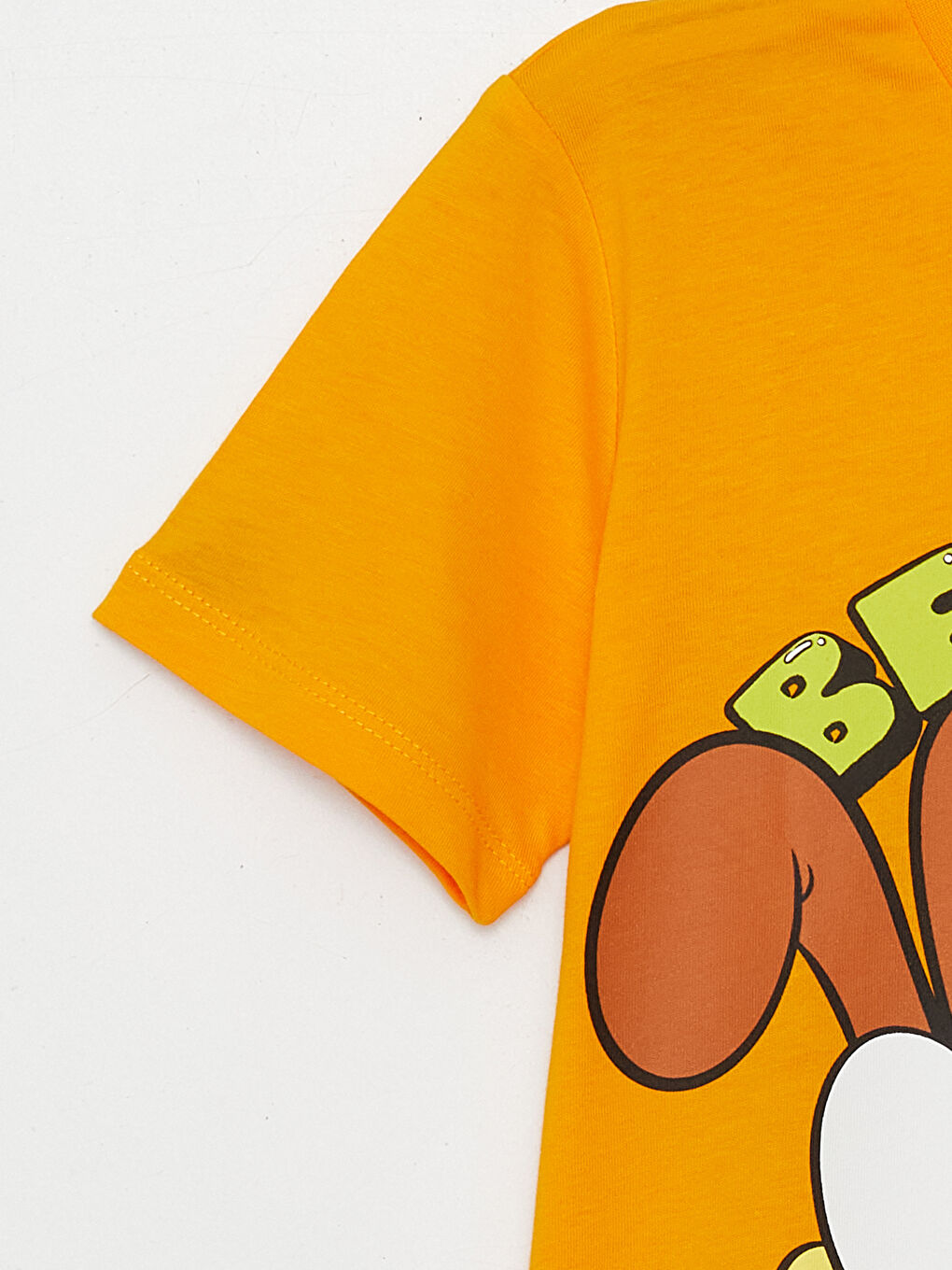 Crew Neck Garfield Printed Short Sleeve Boys' T-Shirt -S3KG47Z4-G3Z