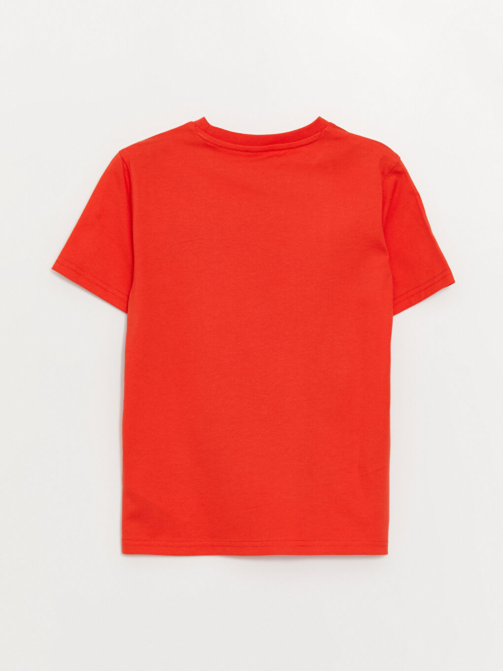 Kırmızı Bisiklet Yaka Spider-Man Baskılı Kısa Kollu Erkek Çocuk Tişört-1