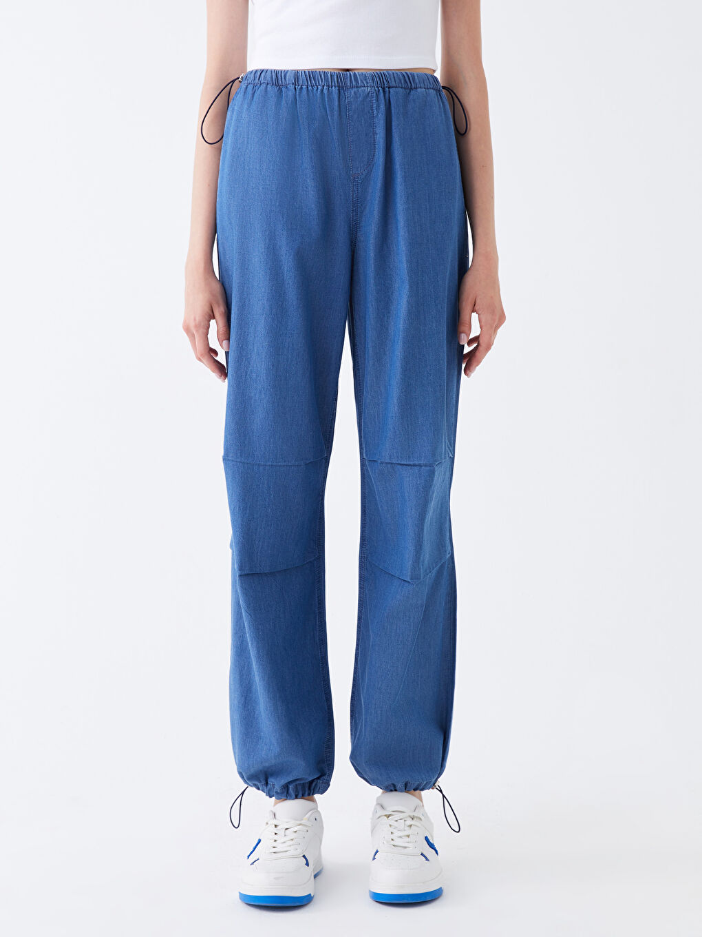LCW Jeans Jeans Für Damen Mit Elastischem Bund Im Jogginghosen-Stil -S3KG87Z8-507