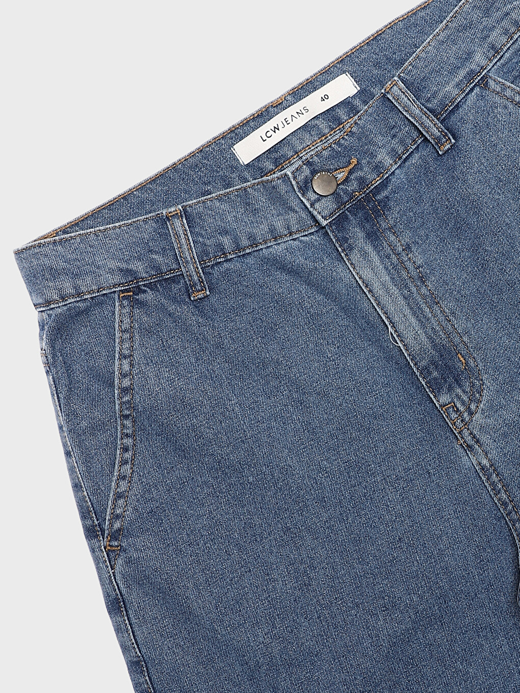 High Waisted Wideleg Women's Cargo Jeans-2