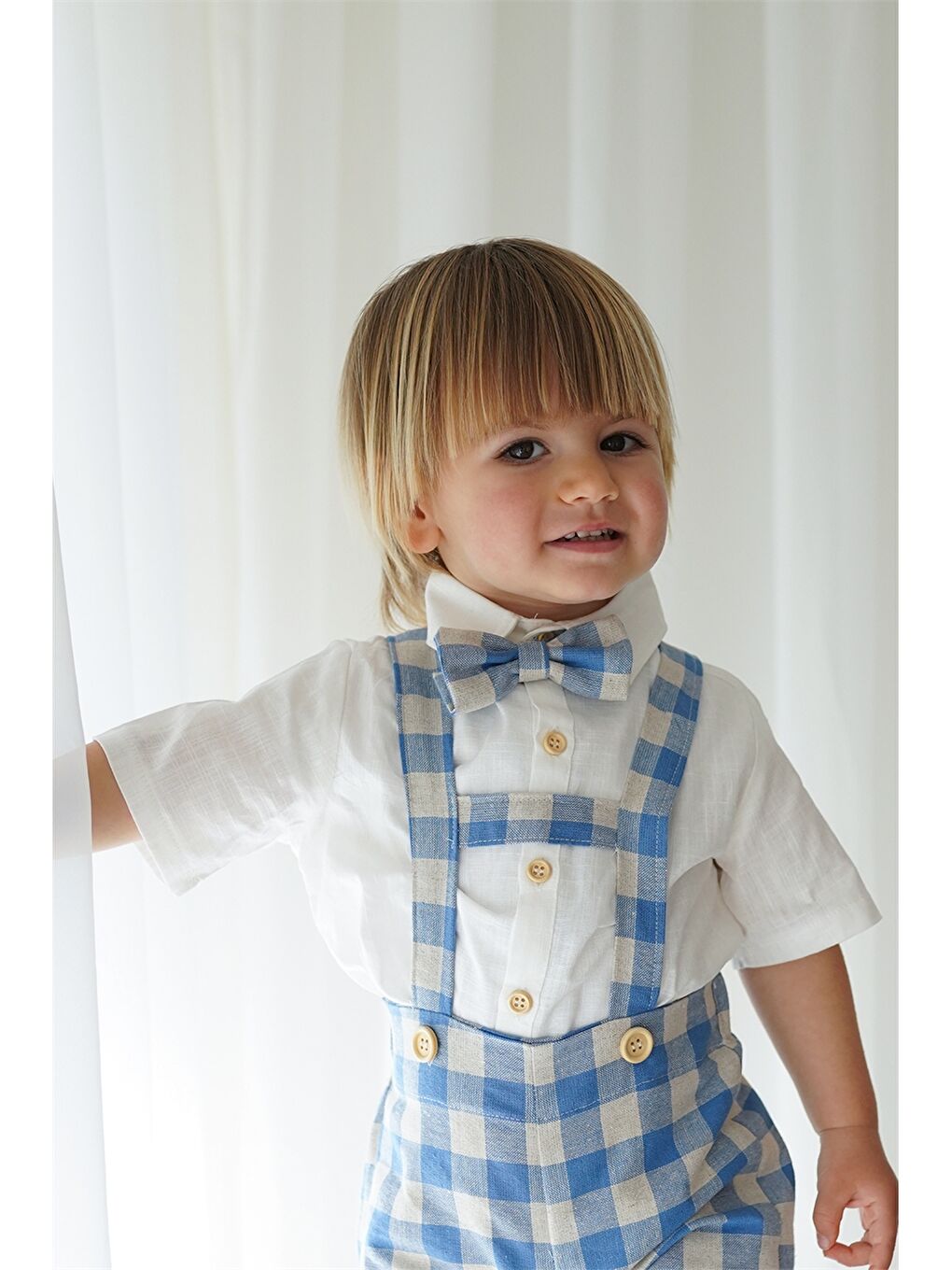 Mavi Pamuklu Erkek Bebek 3'lü Takım-1