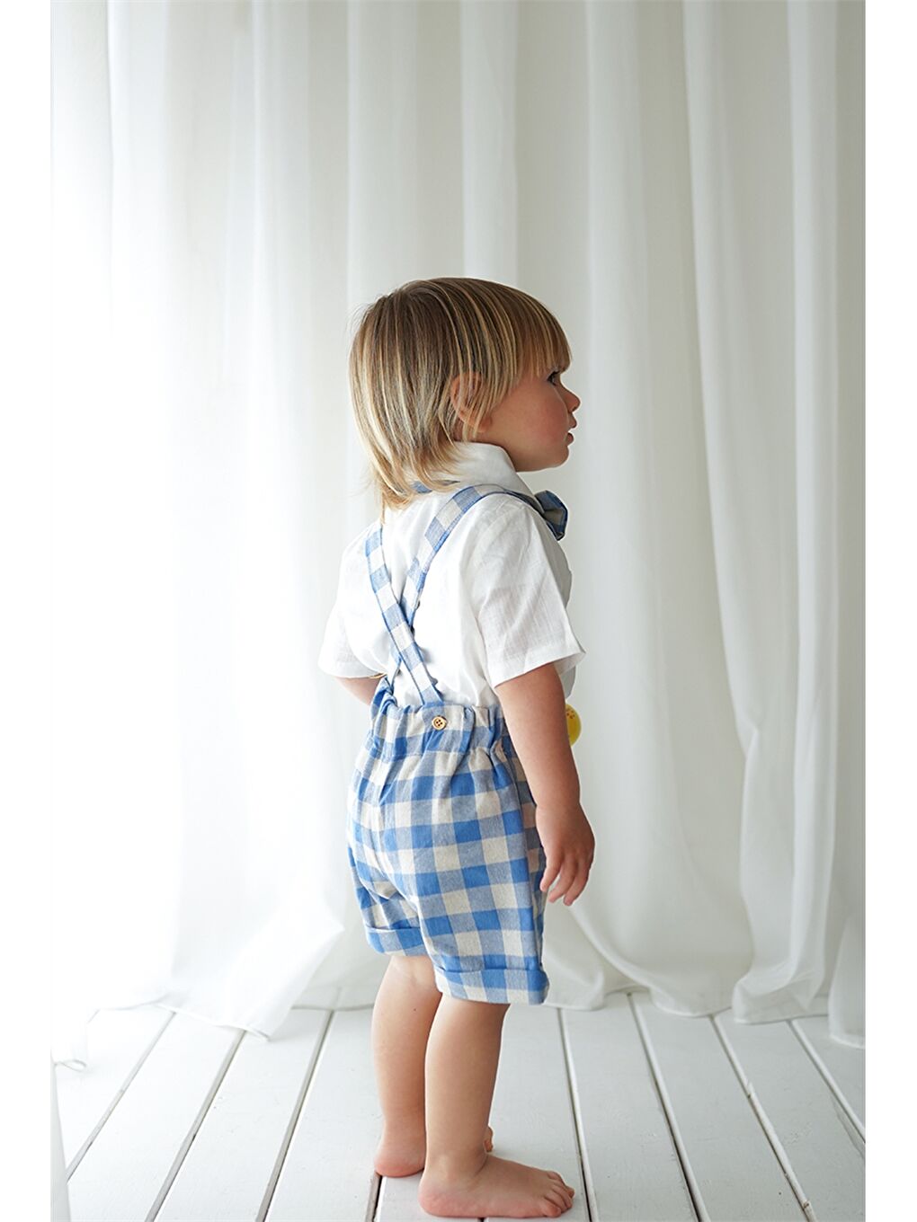 Mavi Pamuklu Erkek Bebek 3'lü Takım-3