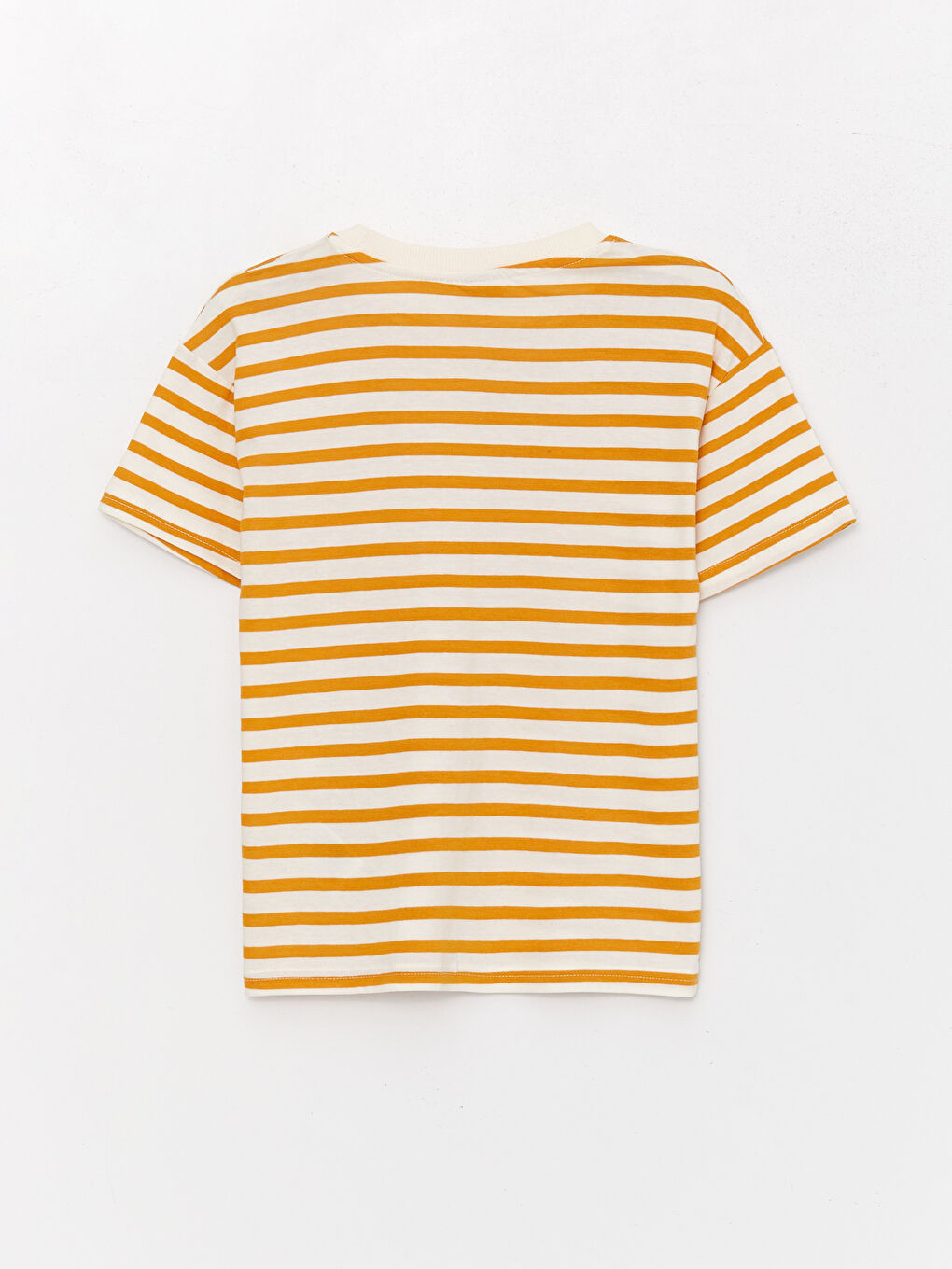 Relaxed Fit Crew Neck Striped Boys' T-Shirt-1