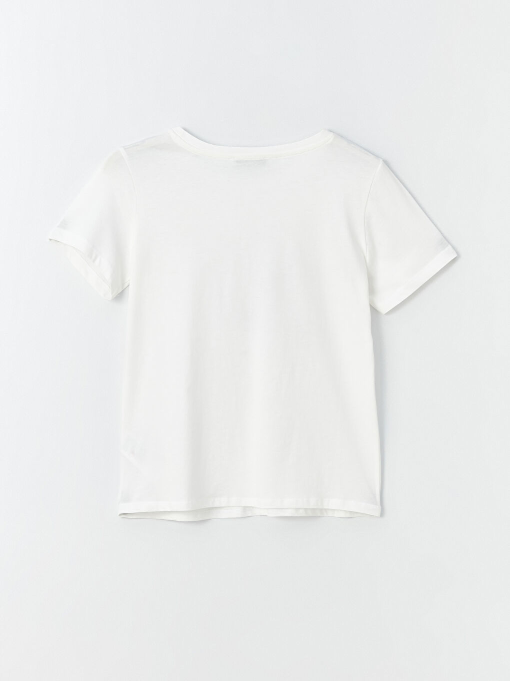 Crew Neck Printed Short Sleeve Women's T-Shirt-6