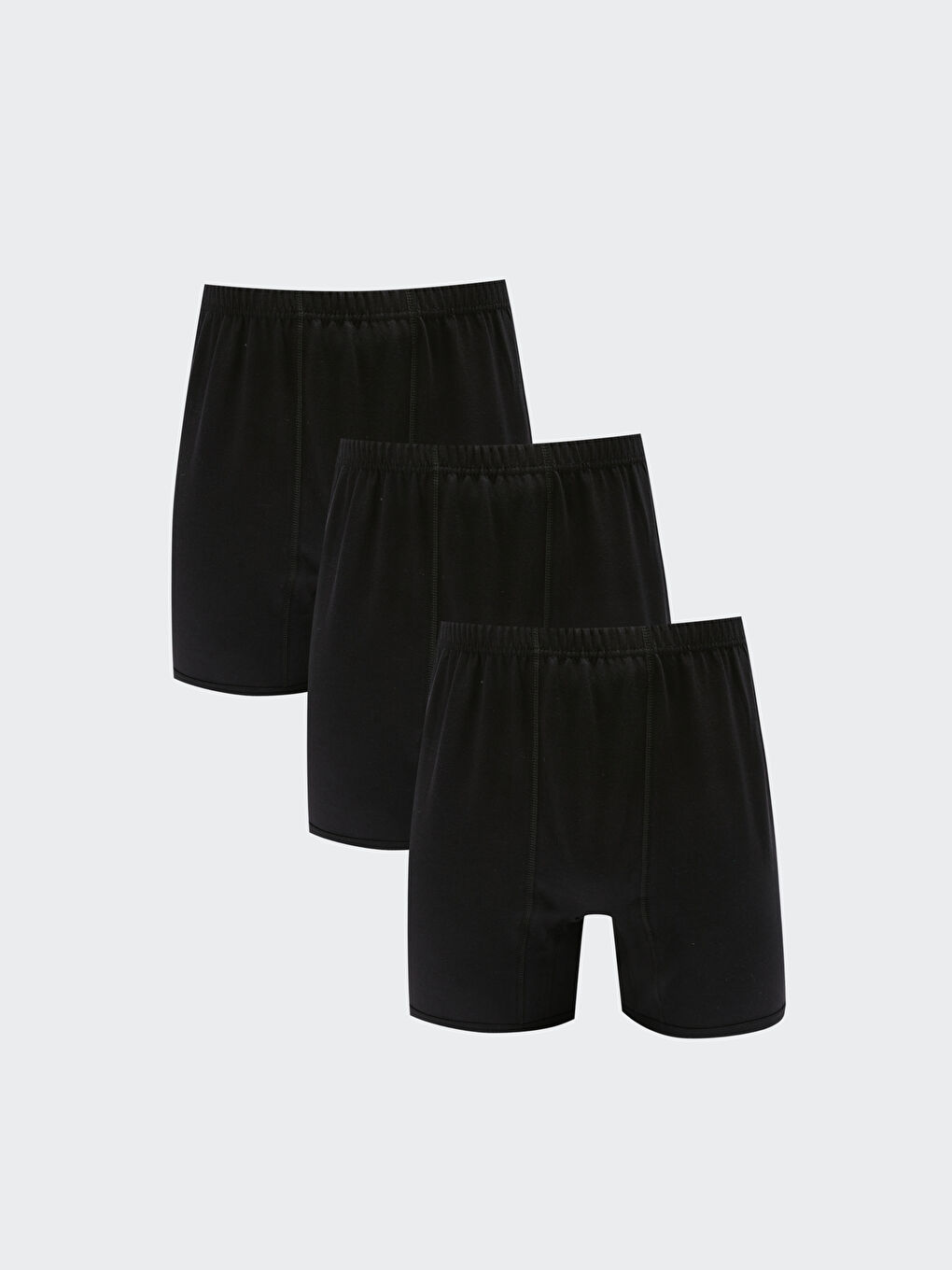 Siyah Standart Kalıp Erkek Boxer 3'lü