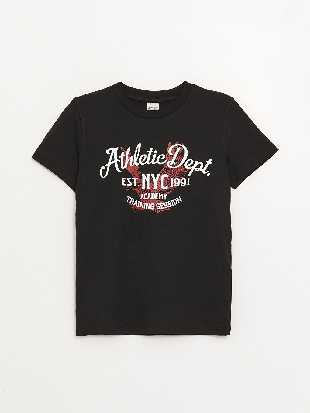 Crew Neck Printed Short Sleeve Boys' T-Shirt