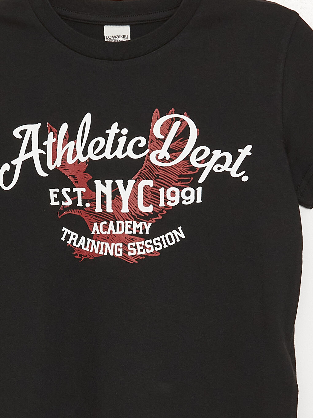 Crew Neck Printed Short Sleeve Boys' T-Shirt-2