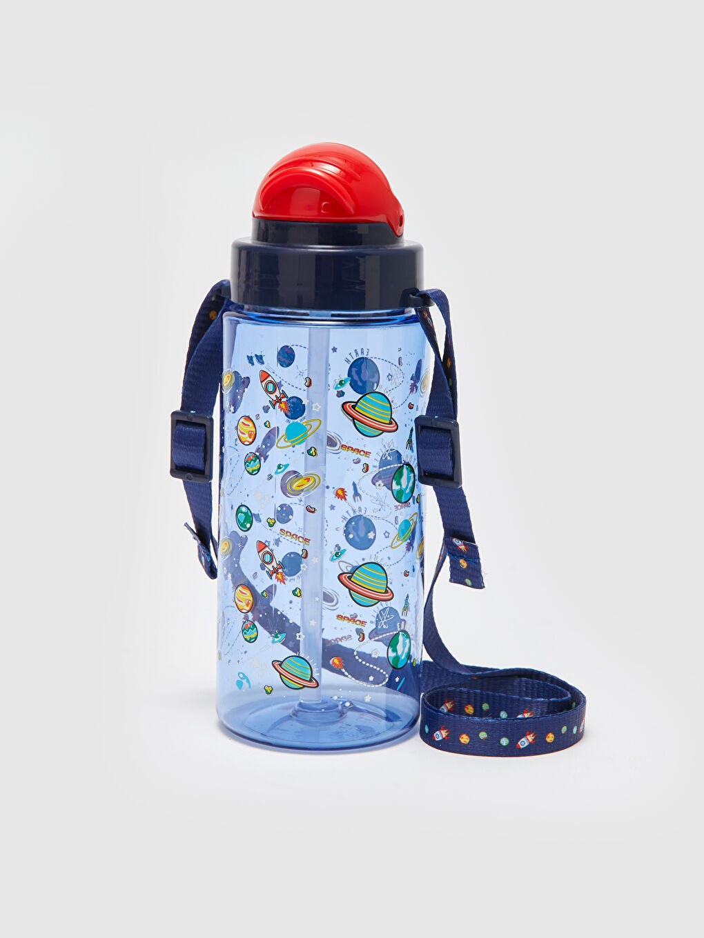 Karışık Baskılı Pipetli Çocuk Suluk 500 ml