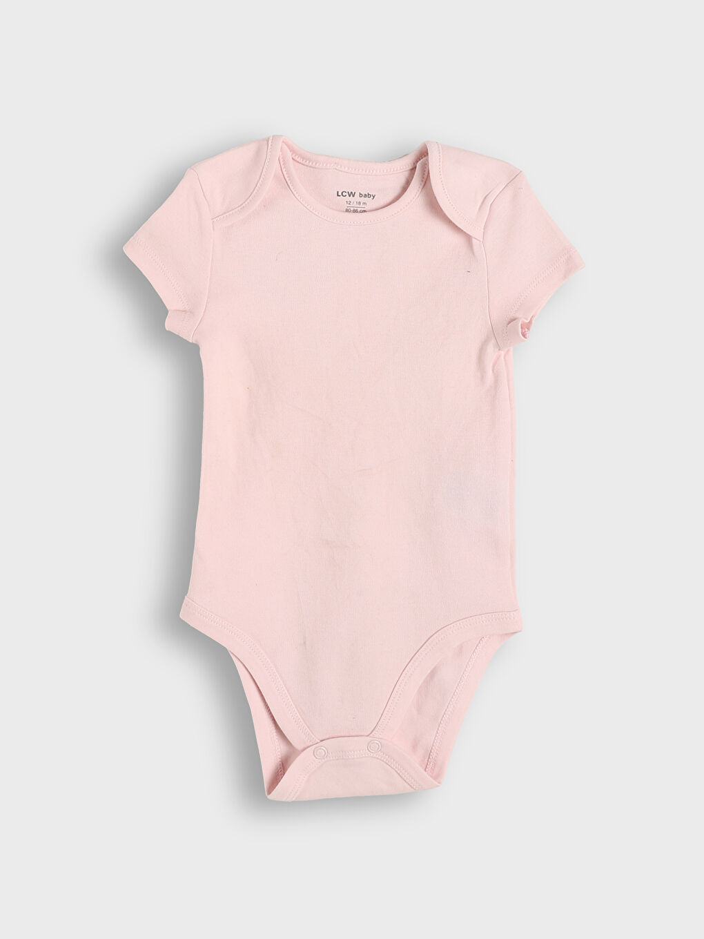 بدلة جسم للبنات الرضع مخططة بزر ضغط - مجموعة من قطعتين-4