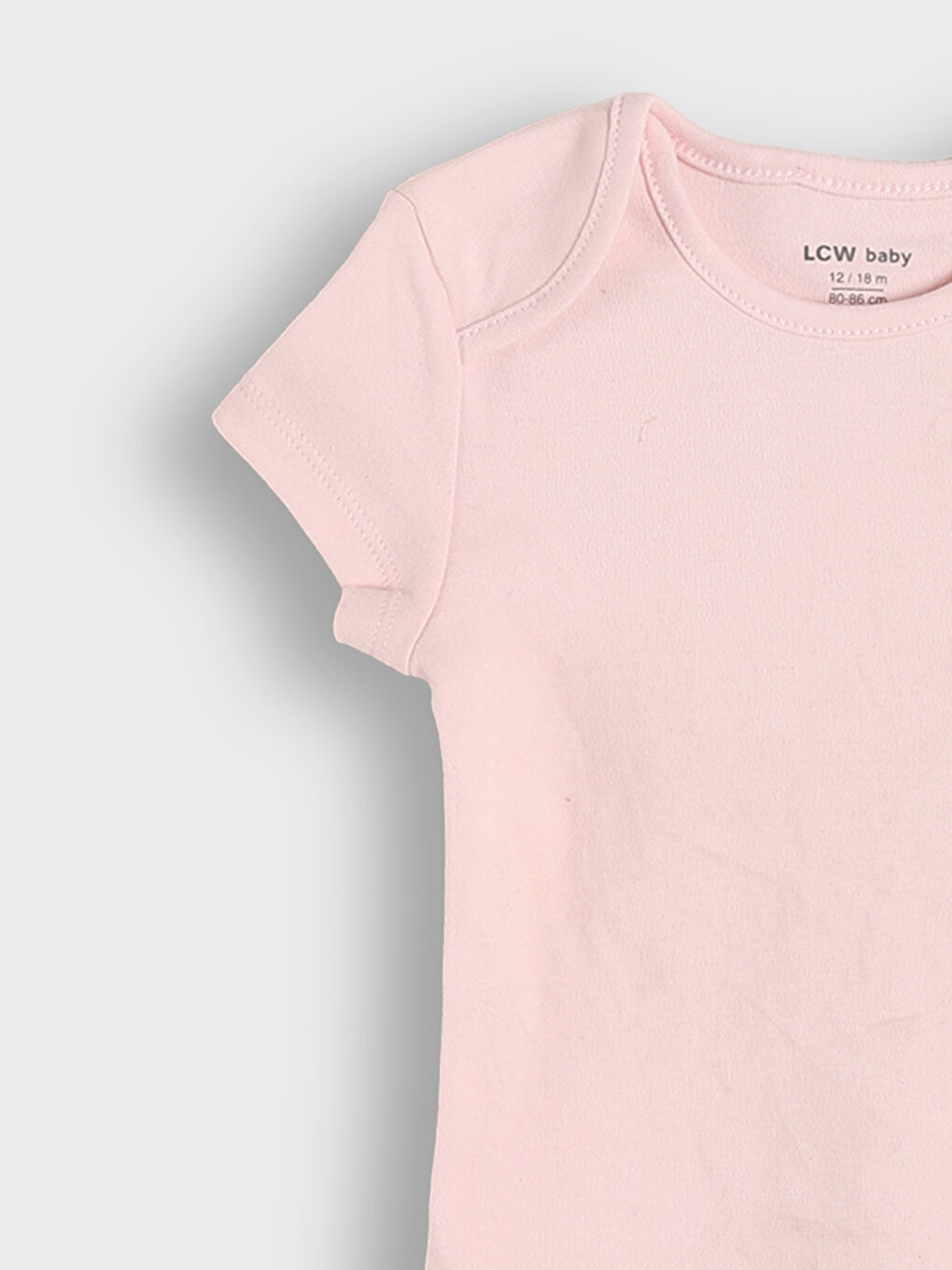 بدلة جسم للبنات الرضع مخططة بزر ضغط - مجموعة من قطعتين-5