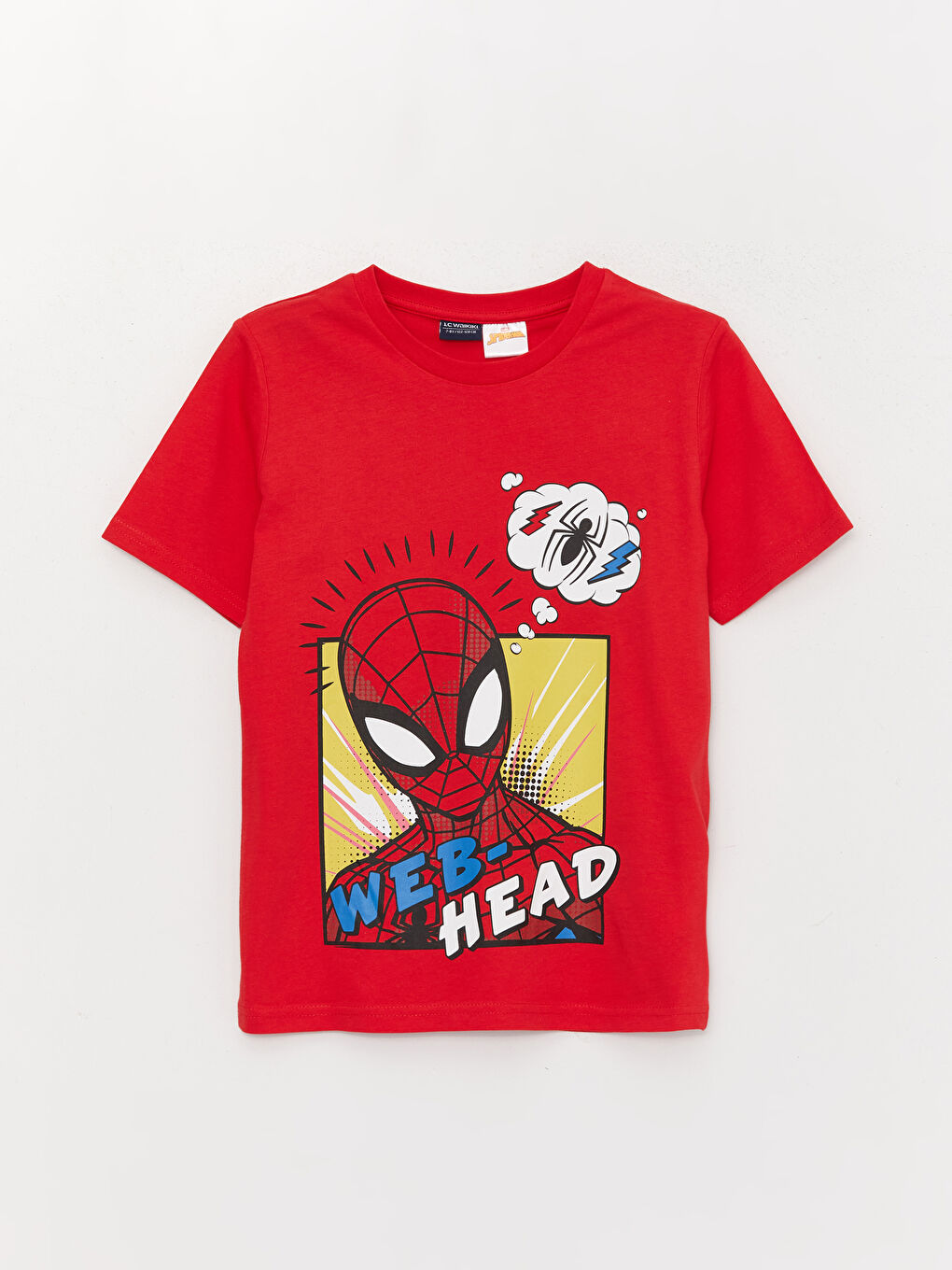 Crew Neck Spider-Man Printed Short Sleeve Boys' T-Shirt and Shorts-1