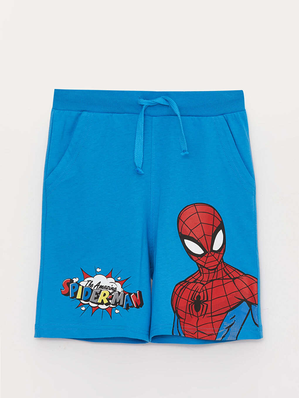 Crew Neck Spider-Man Printed Short Sleeve Boys' T-Shirt and Shorts-2