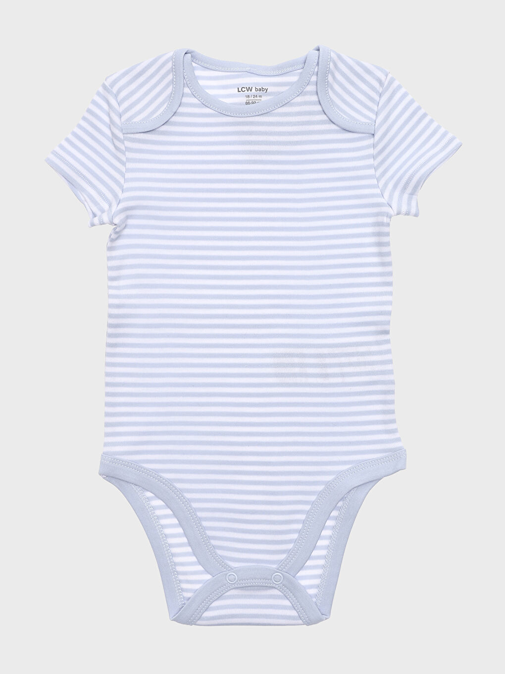 بودي سوت أولادي رضع بأكمام قصيرة وياقة دائرية وكباسين طقطق عبوة من قطعتين-2