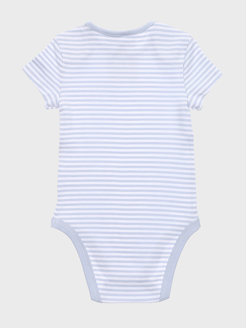 بودي سوت أولادي رضع بأكمام قصيرة وياقة دائرية وكباسين طقطق عبوة من قطعتين-6