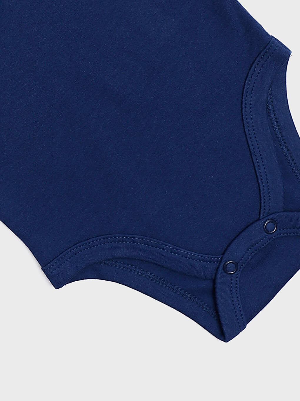 Crew Neck Basic Baby Boy Snap Snap Bodysuit 2 Pack-6