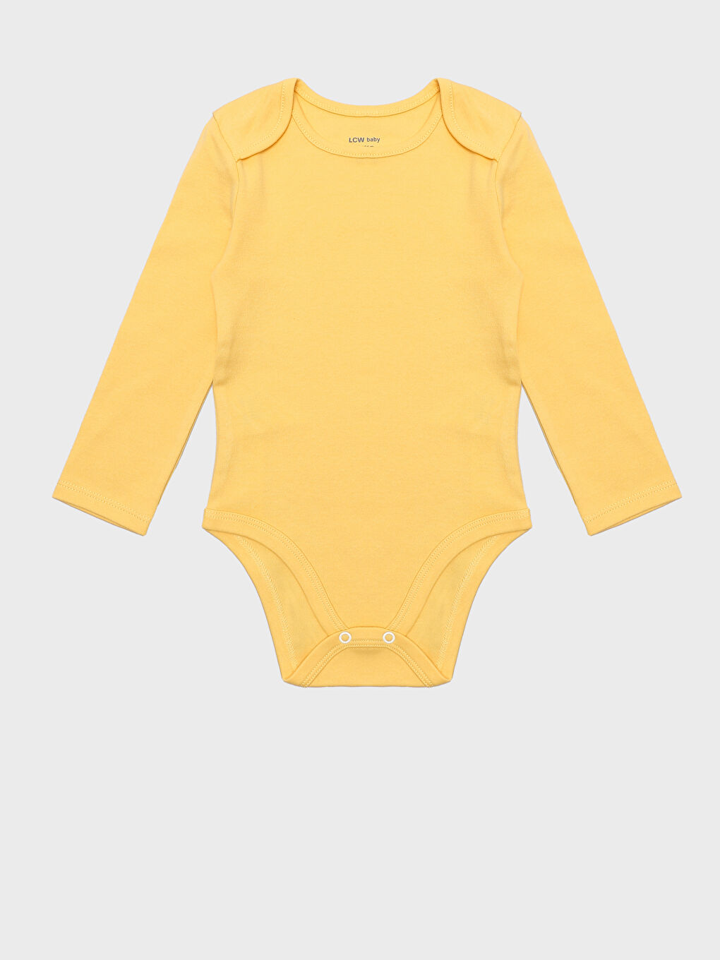 Crew Neck Long Sleeve Basic Baby Boy Snap Snap Bodysuit 2 Pack-1