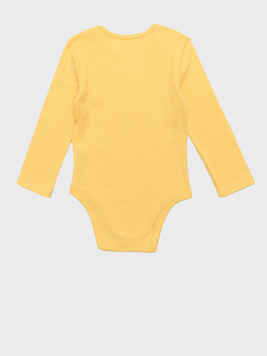 Crew Neck Long Sleeve Basic Baby Boy Snap Snap Bodysuit 2 Pack-2