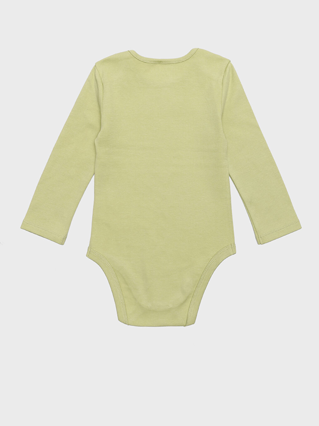 Crew Neck Long Sleeve Basic Baby Boy Snap Snap Bodysuit 2 Pack-4