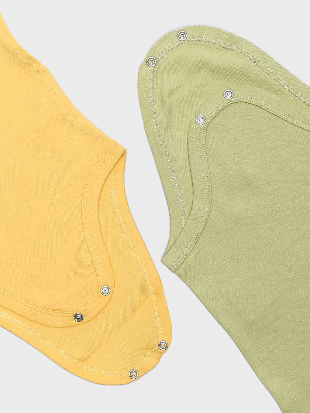 Crew Neck Long Sleeve Basic Baby Boy Snap Snap Bodysuit 2 Pack-5