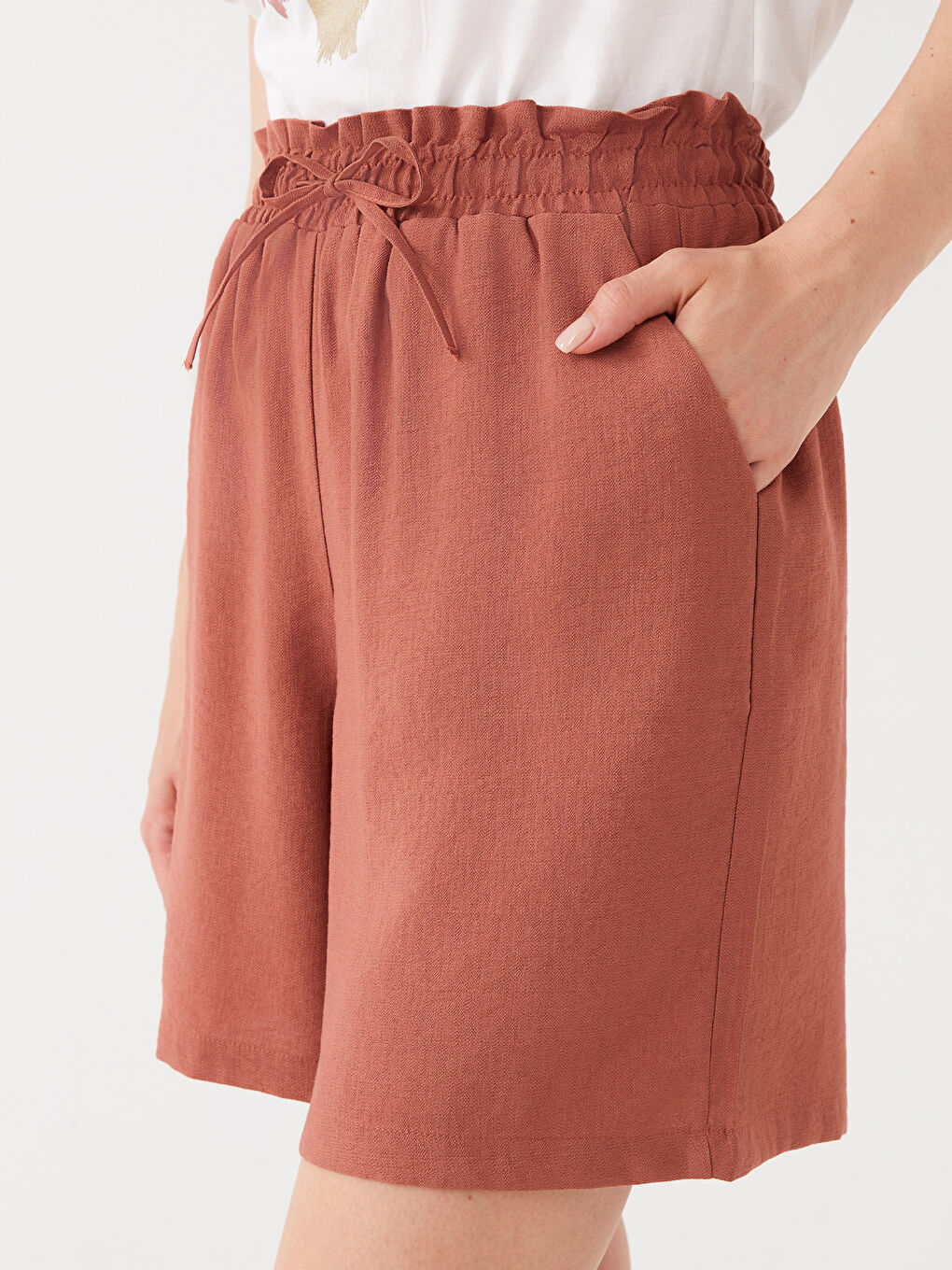 Elastic Waist Comfortable Fit Women's Shorts -S3KI28Z8-H9G