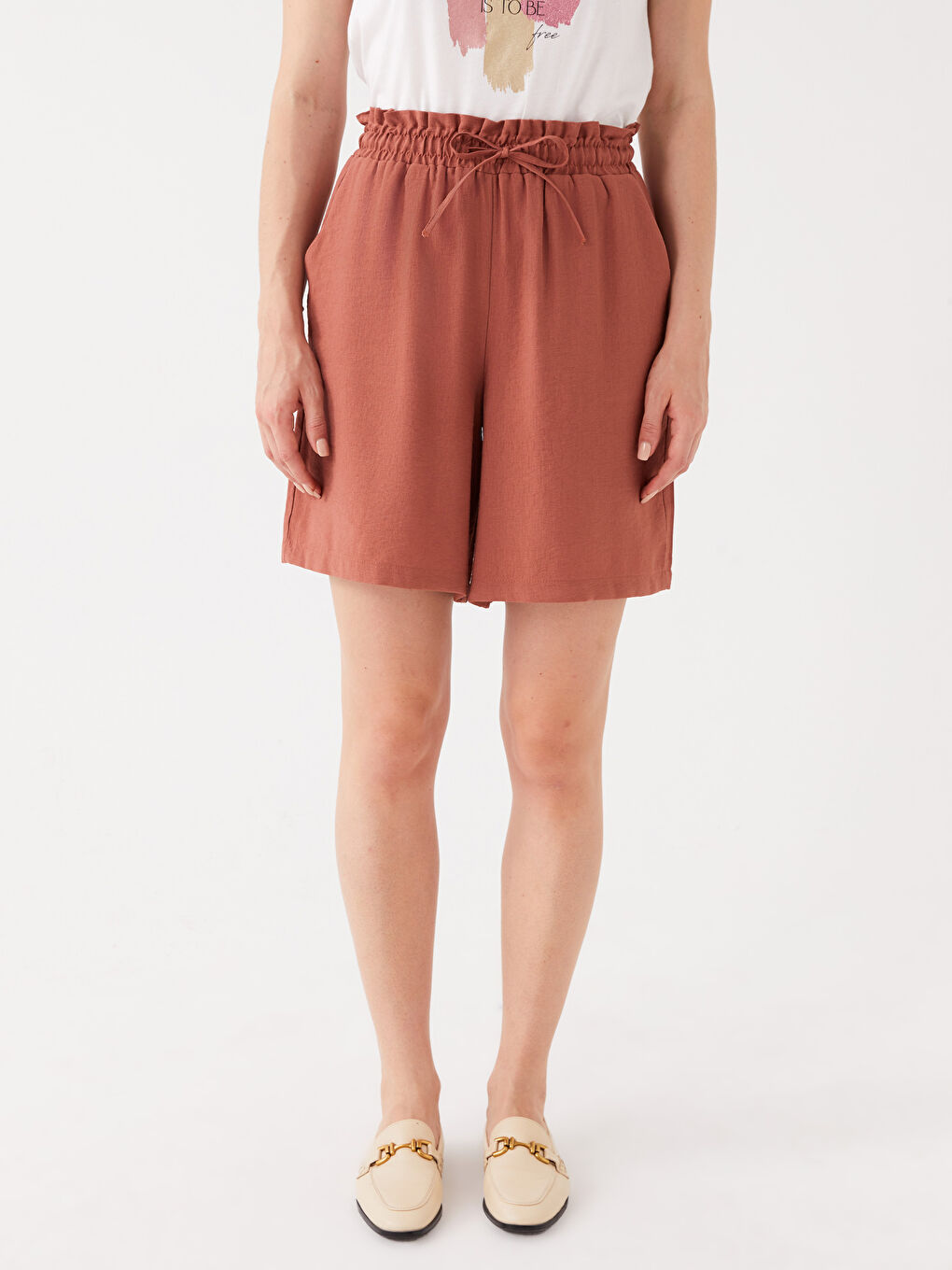 Elastic Waist Comfortable Fit Women's Shorts -S3KI28Z8-H9G
