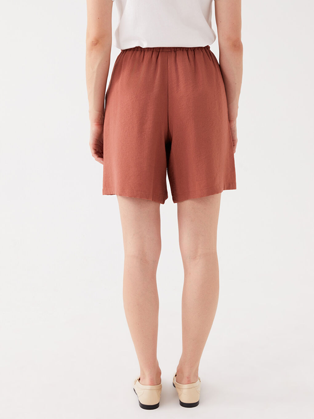Elastic Waist Comfortable Fit Women's Shorts -S3KI28Z8-H9G