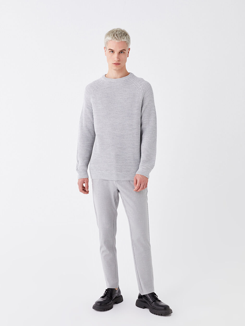 Gri Slim Fit Erkek Pantolon