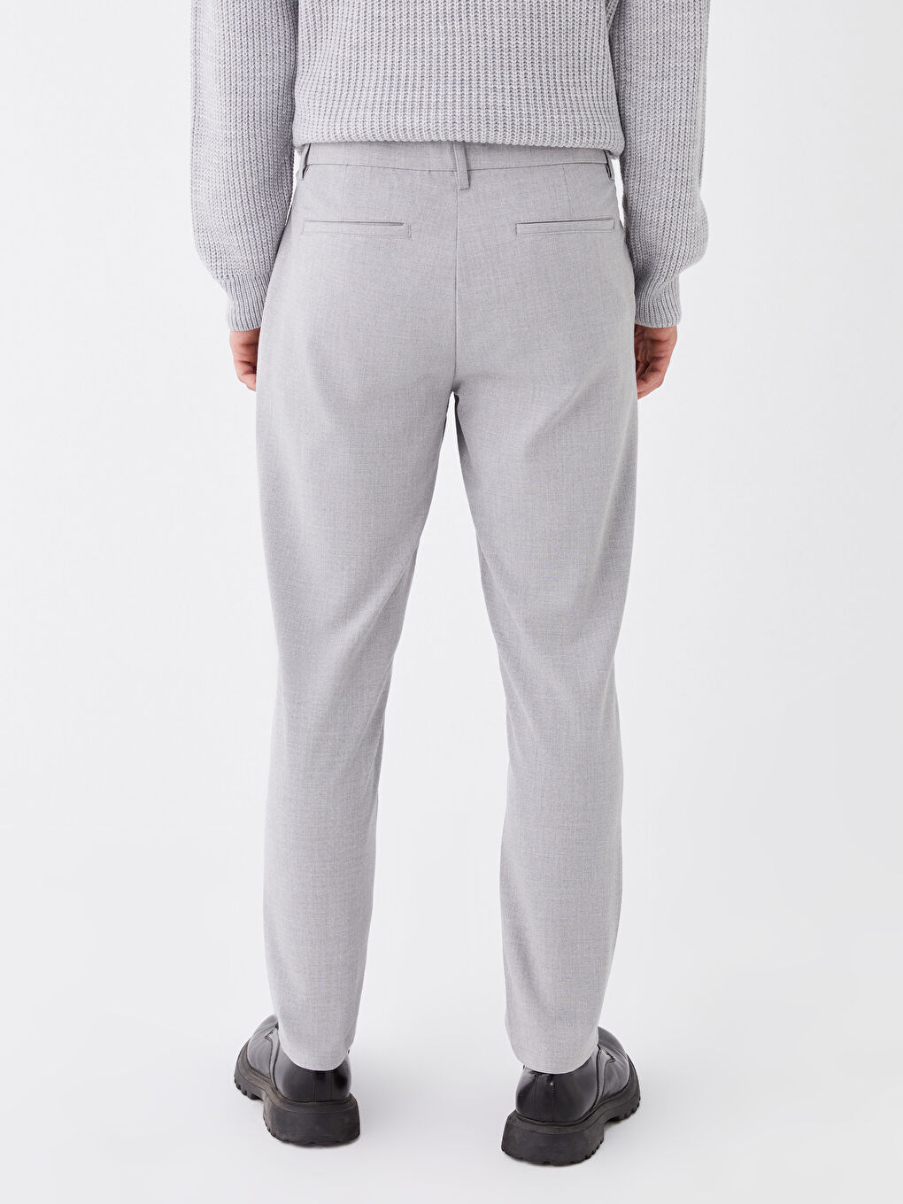 Gri Slim Fit Erkek Pantolon-4