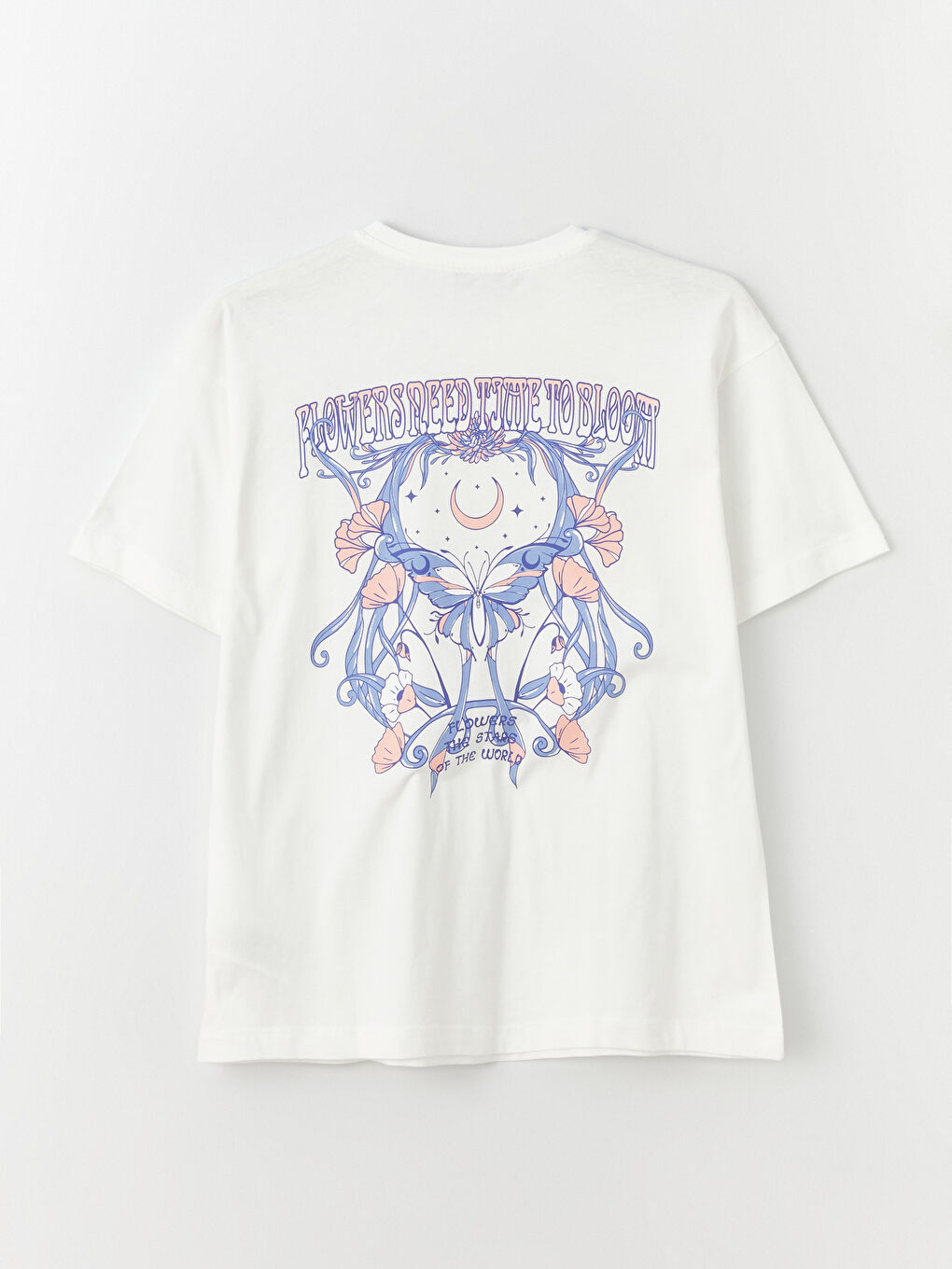 Crew Neck Printed Short Sleeve Women's Tunic-6