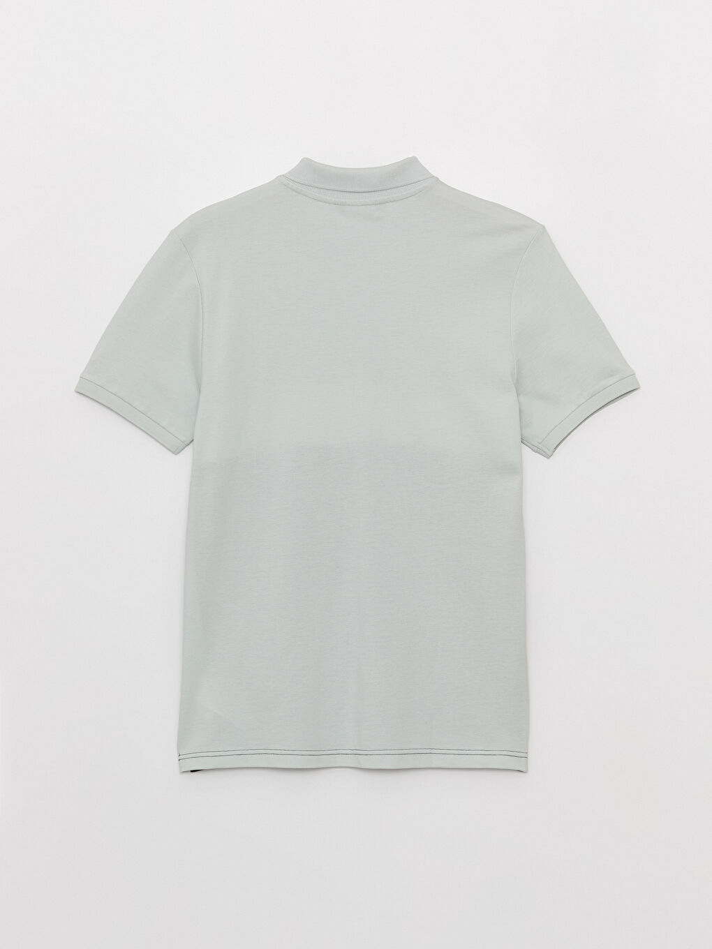 Polo Neck Short Sleeve Color Block Pique Men's T-Shirt-1