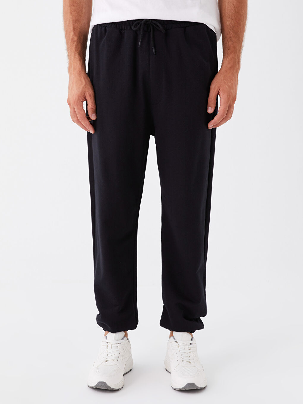 Siyah Rahat Kalıp Erkek Jogger Eşofman Altı-2