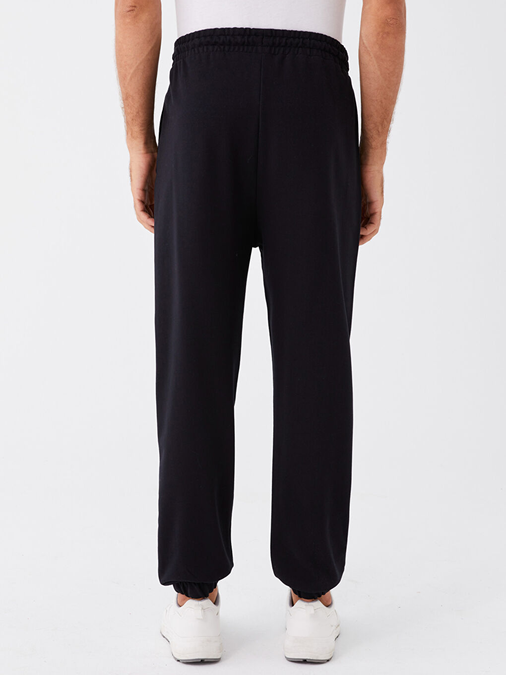 Siyah Rahat Kalıp Erkek Jogger Eşofman Altı-4