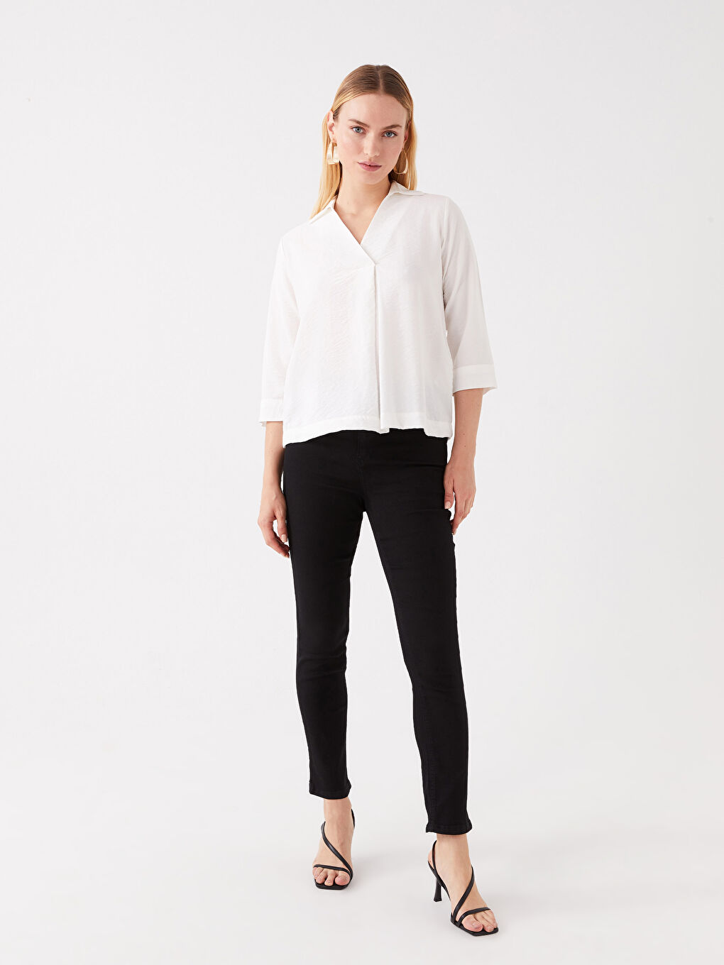 Siyah Slim Fit Kadın Jean Pantolon