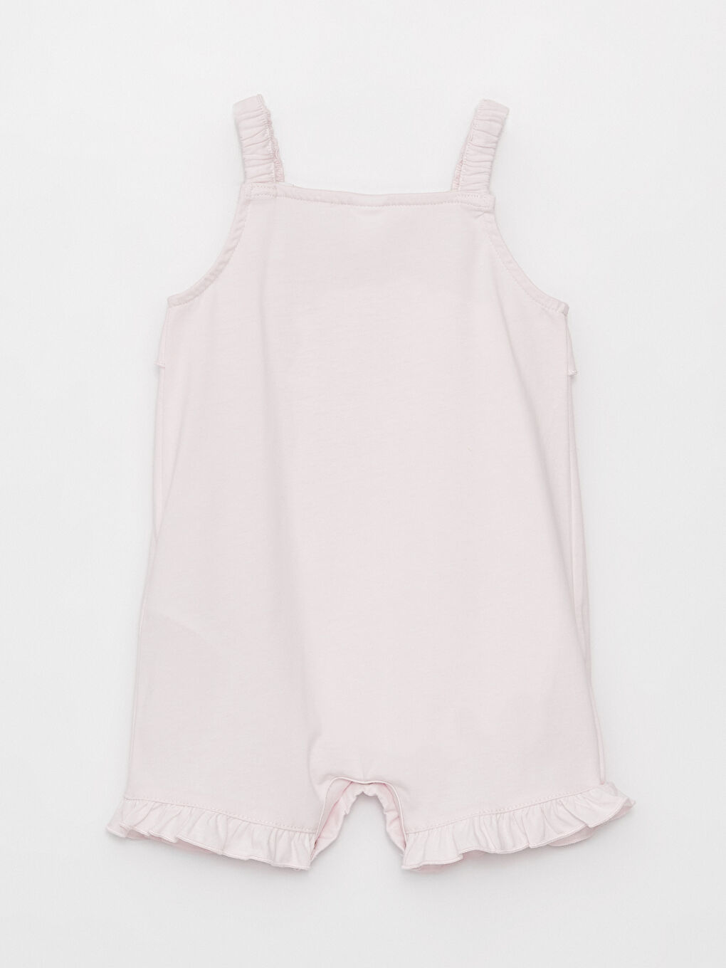 Pembe Askılı Basic Kız Bebek Tulum-2